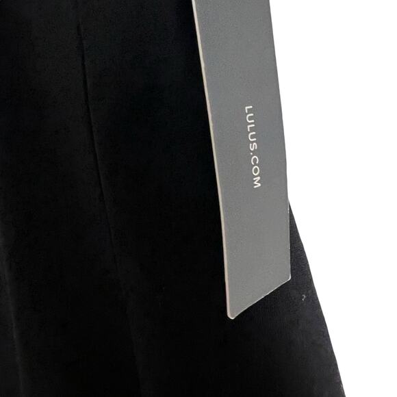 Lulus Be-All Trend-All Backless Black Midi Dress Size Small - Picture 7 of 12